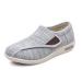 NVBHOF Men's Wide Diabetic Edema Adjustable Shoes Swollen Feet Adjustable Large Size Walking Shoes Comfort Elderly Footwear for Diabetic and Edema Elderly 8 Light Grey