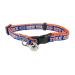 Pets First NBA NY Knicks CAT Collar Adjustable Break-Away Collar for Cats with Licensed Team Name & Logo. Cute & Fashionable Basketball Sports Cat Collar with Metal Jingle Bell, Team Color (KNX-5010)