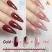 YTD Likomey Gel Polish Set 15ml Color Changing Nude Pink Burgundy Red and Glitter Nails Gel Kit Fall Winter Thermal Ombre Change Colors Translucent Salon Manicure UV Nail Vernis 2 Pcs 0.5 Oz 2-nude Pink Burgundy Red 15 ml (Pack of 2) - Buy Online on GoSupps.com