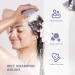 Aimike Scalp Massager Shampoo Brush - Soft Silicone Hair Scrubber for Dandruff Removal and Hair Growth - Blue Haze - Buy Online on GoSupps.com