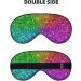 Colorful Glitter Print Sleep Eye Mask - Soft Blindfold with Elastic Strap for Travel & Night Sleeping - Buy Online on GoSupps.com