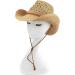 Melesh Adult Sun Straw Western Cowboy Hat in Khaki - Stylish Protection from the Sun - Buy Online on GoSupps.com