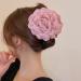 Big Flower Hair Claws Women's Vintage Headwear Big Rose Flower Hair Bow Barrettes Ponytail Holder Hair Accessories for Girls Pink - Buy Online on GoSupps.com