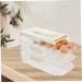 COLLBATH Egg Container Eggs Egg Holder for Fridge Egg Holder for Refrigerator Egg Dispenser Egg Tray Camping Egg Carton - Buy Online on GoSupps.com