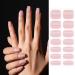 DANNI & TONI 28 Stickers Cat Eyes Semi Cured Nail Wraps Soft Self-Adhesive Gel Nail Stickers(Dusk Rose) Shimmering Pink Salon-Quality Gel Nail Polish Strips Manicure Stickers Set-Cat's Eye Pink