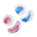 Ipetboom 4 pieces of gel ice pads Gel-eye pads Eye-gel masks Moisturizing eye masks anti-wrinkle eyes pads under eye flaps Gel care pvc flash-chip 5x5 cm colored-2