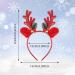 Thinp 2 Pieces Christmas Headbands Glitter Christmas Headbands for women Antler Headband with Bell Christmas Hats Holiday Decorations for Christmas Party Xmas Dinner and Photos Booth (Gold Red) - Buy Online on GoSupps.com