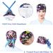 Fassave 2Pcs Working Cap for Women - Adjustable Ponytail Hats with Buttons, Ribbon Tie, Sweatband - Color 02 - Buy Online on GoSupps.com