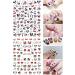 Cute Cartoon Nail Art Stickers - 3D Self Adhesive Decals for DIY Nail Designs - 6 PCS - Buy Online on GoSupps.com