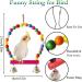 Esrise Bird Toys - Colorful Hanging Wood Bells for Conures Lovebirds & Finch | International Shipping - Buy Online on GoSupps.com