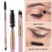 FIBOTY Eyelash Comb & Applicator Tool Set - Silicone Refill Pads, Eyeliner Brushes, Eyebrow & Spoolie Brush - 3Pcs - Buy Online on GoSupps.com