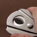 Stainless Steel Cigar Cutter Scissors Sharp Double Blade Guillotine with Automatic Spring Button for Most Size of Cigars - Buy Online on GoSupps.com