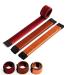 Original Magic Bun Maker for thin and thick hair - Hairstyles Help - Set of 3 (Red Brown and Gold)