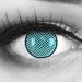 Buy Colored Contact Lenses - Blue Screen Mesh Merealens Annual - Perfect for Carnival Halloween & Fun - High-Quality 1 Pair (No Prescription) - Buy Online on GoSupps.com