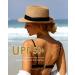 Unisex Straw Fedora Sun Hat | Packable Roll-Up Design | Khaki-Black | Medium-Large - Buy Online on GoSupps.com