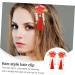 Beavorty 1 Pair hair accessories festival red hairpins new year red hairpins Chinese Style Hair Clips new year floral hair clips styling hair clips clip girl child tassel Acrylic - Buy Online on GoSupps.com