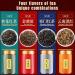 HQZM Selected Tea Gift Of 4 Classic Black Teas 125g * 4 Jinjunmei Qimen Dianhong And Osmanthus Black Tea - Buy Online on GoSupps.com