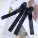 Cimenexe Vintage Black Silk Bow Hair Clips French Bow Hair Barrettes Black Bow Tie Hair Clip Barrette Black Bow Knot Hair Clip Silk Bow Headpiece Hair Accessory for Women and Girls - Buy Online on GoSupps.com