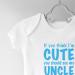 Hippowarehouse Cute Baby Vest Bodysuit | Uncle's Adorable Little Niece/Nephew - Buy Online on GoSupps.com