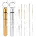 12pcs / 2sets Ear Spoon Stainless Steel Ear Wax Cleaner Tool Kit for Home Salon & Trip Portable Ear Pick Set for Ear Curette with