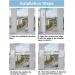Cispree Window Restrictor Child Safety Locks No Drilling for UPVC Wooden Metal Aluminum Window Frames Sash Restrictors Stopper Self Adhesive Easy Install (1 Lock White) Window Lock -1 Pcs - Buy Online on GoSupps.com
