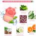 Rose Flower Ice Facial Roller with Cat Paw Shaped Ice Mold - Puffiness Reduction, Pore Minimization, Sunburn Repair, LeakProof - Pink - Buy Online on GoSupps.com