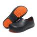 Chef Shoes for Men Zapatos para Cocina para Hombres Non Slip Work Shoes Women Clogs Comfortable Nursing Nurse Croc Shoes for Food Service Unisex Indoor and Outdoor for Kitchen Office Seaside Black 8 Women/6.5 Men Orange