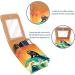 Travel Lipstick Organizer Case | Portable Makeup Bag with Mirror | Abstract Wave Sloth Surfing Design - Buy Online on GoSupps.com