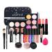 RoseFlower 20Pcs Professional Makeup Set Essential Make up Starter Set All-In-One Make-up Gift Sets With Cosmetic bag Eyeshadow Palette Lip Gloss Concealer blush Foundation Brush #20Pcs