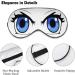 LynaRei Cartoon Woman Sleeping Mask - Adjustable Blindfold for Blocking Out Light - Anime Style-4 - Buy Online on GoSupps.com