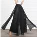 Angcoco Women's Elegant Black Chiffon Dance Training Pants - Medium Loose Fit - Buy Online on GoSupps.com