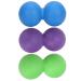 Verdant Touch Massage Ball Peanut Massage Ball Silicone Yoga Training Fascia Muscle Relaxation Fitness Equipment Purple/Green/Blue