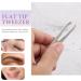 Duontyye Silver Tone Slanted Flat Tip Metal Hair Eyebrow Tweezer Cosmetic Tool for Lady - Buy Online on GoSupps.com
