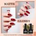 LKE Gel Nail Polish Kit with 72W UV Lamp | 6 Classic Red Colors | Glossy & Matte Top/Base Coat | Manicure DIY Set for Women - Buy Online on GoSupps.com