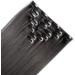 23 Inch Jet Black Clip-in Hair Extensions - 100% Synthetic Hair - 8pcs Set - Buy Online on GoSupps.com