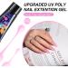 Mobray Poly Nail Gel Jelly Pink 60 ML - Sakura Pink Extension Gel for Natural Nail Enhancement - Thickening Builder Gel for Nail Art - Beginner & Professional Jelly 165 - Buy Online on GoSupps.com