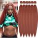 YDDM PRE Stretched Braiding Hair Extensions 20 inch 6packs Extensions Kunsthaar Braids Hair extension Art hair for braid extension for braids jumbo braids hair (20 inches 350#) 50.8cm-20 inches (6 Pack) 350#
