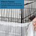 SYOOY White Bird Cage Cover Seed Catcher - Universal Nylon Mesh Net for Parrot and Parakeet Cage Skirt (Birdcage Not Included) - Buy Online on GoSupps.com