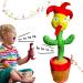 Dancing Cactus Toy - Interactive Plush Singing Cactus Repeats & Dances - USB Rechargeable - Fun Christmas Decor Piece - Buy Online on GoSupps.com