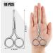 10 Pcs Stainless Steel Nose Hair Scissors | Safe Round Tip Grooming Scissors for Men & Women | Blunt Mustache & Facial Trimming Tools - Buy Online on GoSupps.com