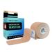 HARUTO Kinesiology Sports Tape, for Pain Relief Strong Support, Therapeutic Tape Physio for Athletic Sports Recovery, 20 Precut 10 Strips (Sensitive Beige for Novice) Sensitivie-beige