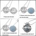 INFUSEU Charm Essential Oil Diffuser Necklace - Aromatherapy Jewelry for Women & Girls with Butterfly Pendant & 7 Lava Stones for Anxiety Relief - Buy Online on GoSupps.com