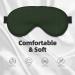 Buy SSIMOO Hunter Green Floral Petals Pattern Sleep Mask - Adjustable Breathable & Fashionable Eye Mask for Comfortable Sleep - International Shipping Available - Buy Online on GoSupps.com