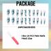 IMSOHOT Nude Fake Nails - 24PCS Coffin Green Glue on Acrylic Nails for Women - Buy Online on GoSupps.com