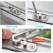TSHAOUN 2 PCS Window Restrictors Locks Child Safety Locks for Windows Window Restrictor Hook Child Lock Restrictor Safety Catch Right Handed and Left Handed with Screws (2 Silver) - Buy Online on GoSupps.com