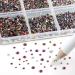 Beadsland 7200PCs Flatback Rhinestones - Clear Round Crystal Gems for Nail Art & Handicrafts | Mixed Sizes SS3-SS10 with Wax Pen Kit - Blue Volcano - Buy Online on GoSupps.com