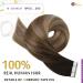 Moresoo Seamless Tape-In Hair Extensions | Real Brown Hair Tapes | Dark Brown to Honey Blonde | 40 cm / 25g #4/10/16 - Buy Online on GoSupps.com