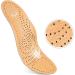 Orthotic Leather Insoles for Plantar Fasciitis Relief | Arch Support Inserts for Flat Feet | Thin Shoe Pads with Semi-Rigid Support - Buy Online on GoSupps.com