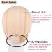 Lace Wig Grip Cap for Women - 4x5 Transparent Swiss Lace Non-Slip Wig Gripper Light Brown Stocking Dome Cap with Built-In Elastic Headband - Buy Online on GoSupps.com