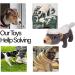 Sedioso Plush Dog Toys 3-Pack | Sweet Squeaky Play Set for Puppies & Dogs of All Sizes - Buy Online on GoSupps.com